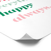 Poster Merry Everything Happy Always Christmas (Coin)