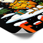 Poster Merry F-caw-f Chicken Christmas Funny Rooster Men (Coin)