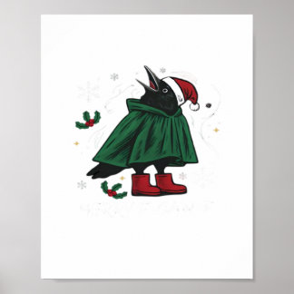 Poster Merry F Caw F Funny Graphic Style