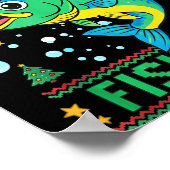 Poster Merry Fishmas B Fish Fishing Christmas  (Coin)