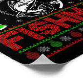 Poster Merry Fishmas B Fish Fishing Ugly Christmas Sweate (Coin)