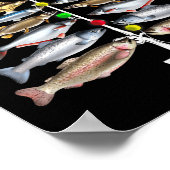 Poster Merry Fishmas Christmas Tree Funny Fishing  (Coin)