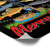 Poster Merry Fishmas Funny Fisher Christmas Tree Fishing (Coin)