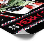 Poster Merry Fishmas Père Noël Pêche laide Sweat de Noël (Coin)