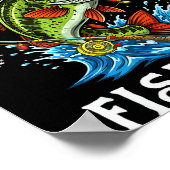 Poster Merry Fishmas Santa Fishing Lovers Funny Fisherman (Coin)