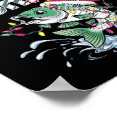 Poster Merry Fishmas Santa Fishing Lovers Funny Fisherman (Coin)