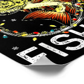 Poster Merry Fishmas Santa Fishing Lovers Funny Fisherman (Coin)