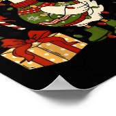 Poster Merry Goosemas Christmas Lights Goose Duck Boho Fl (Coin)