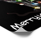 Poster Merry Kissmy Fun Chat Fun Feux Christmas Lights 3 (Coin)