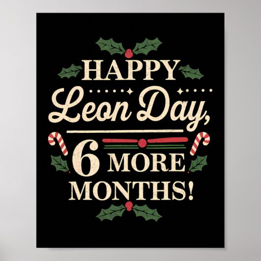 Poster Merry Leon Day Noel Ckwards Funny Christmas Counte (Devant)