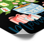 Poster Merry Mahjong Christmas Tree Chinoiserie Holiday  (Coin)