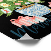 Poster Merry Mahjong Christmas Tree Chinoiserie Holiday  (Coin)