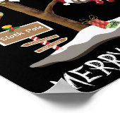 Poster MERRY NOËL DE SLOTH POLE Holiday (Coin)