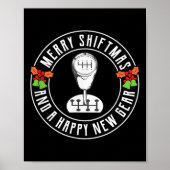 Poster Merry Shiftmas Manual Transmission Christmas Theme (Devant)