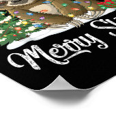 Poster Merry Slothmas Funny Sloth Christmas Tree Lights X (Coin)