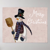 Poster Merry Snowman (Devant)