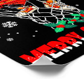 Poster Merry Swishmas Basketball Funny Dabbing Basketball (Coin)