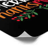 Poster Merry Thanksmas Christmas Thanksgiving Turkey Sant (Coin)