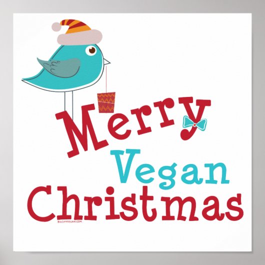 Poster Merry Vegan Christmas (Devant)