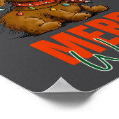 Poster Merry Woofmas Dog Cute Christmas Lights Puppy Long (Coin)