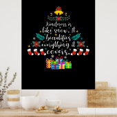 Poster Merry Xmas Kindness Is Like Snow (Cuisine)