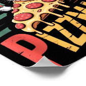 Poster Merry Zzmas Christmas Cat Funny Zza Lover Xmas Cat (Coin)