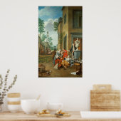 Poster Merrymaking villageois (Cuisine)