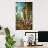 Poster Merrymaking villageois (Bureau à domicile)