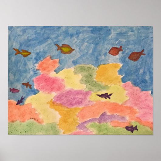 Poster mers coralliennes (Devant)