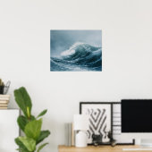 Poster Mers orageuses d'Alaska Aquarelle (Bureau à domicile)