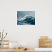 Poster Mers orageuses d'Alaska Aquarelle (Cuisine)
