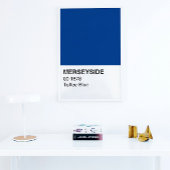 Poster Merseyside Toffee Blue - Pleine Largeur