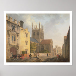 Poster Merton College, Oxford, 1771 (huile sur toile)