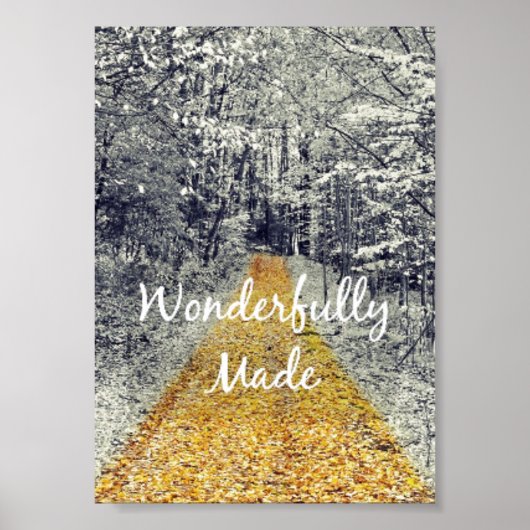 Poster Merveilleusement Fabriqué Verse Bible (Devant)