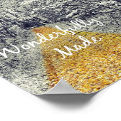 Poster Merveilleusement Fabriqué Verse Bible (Coin)