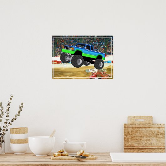 Poster Merveilleux Camion Monster dans l'arène (Cuisine)