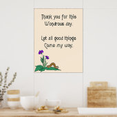 Poster Merveilleux Jour (Cuisine)