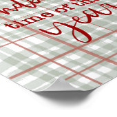 Poster Merveilleux Mur de Noël (Coin)