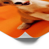 Poster Mes bébés ont un chien à fourrure, de mignons chio (Coin)