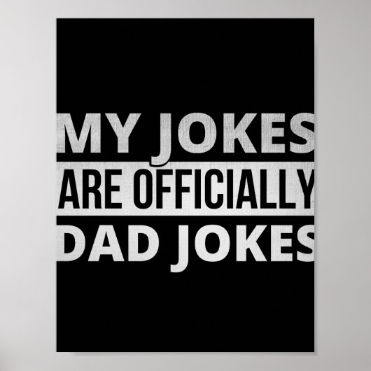 Poster mes blagues sont des blagues de papa (Devant)