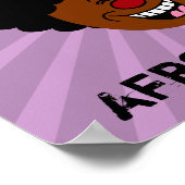 Poster Mes cheveux défient la loi de la gravité et de l'a (Coin)