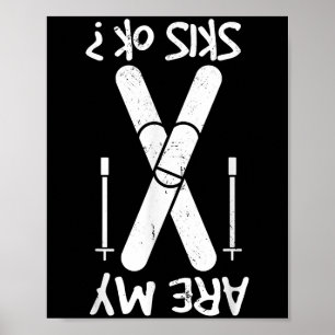 Poster Mes cieux sont-ils Ok, Sports d'hiver, Ski, Skieur