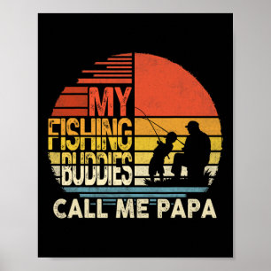 Poster Mes Copains de Pêche M'appellent Papa Chemise Fête