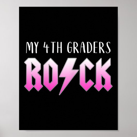 Poster Mes élèves de 4e roulent pour le professeur de qua (Devant)