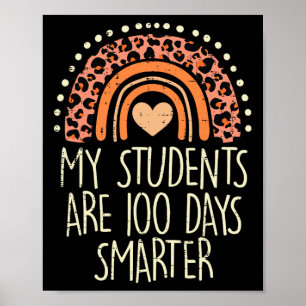 Poster Mes élèves sont 100 jours plus intelligents 100e j
