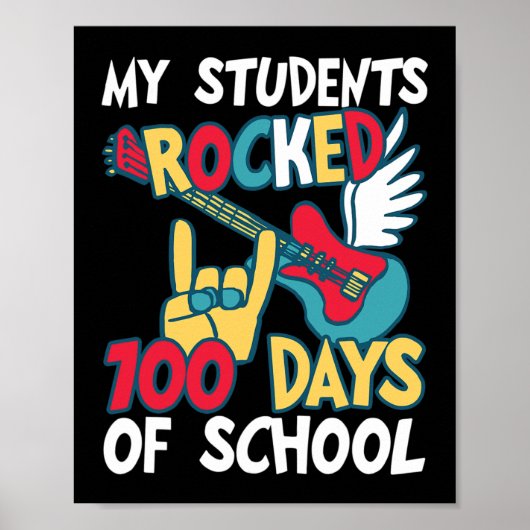 Poster Mes Étudiants Ont Fouillé 100 Jours D'École Pour E (Devant)