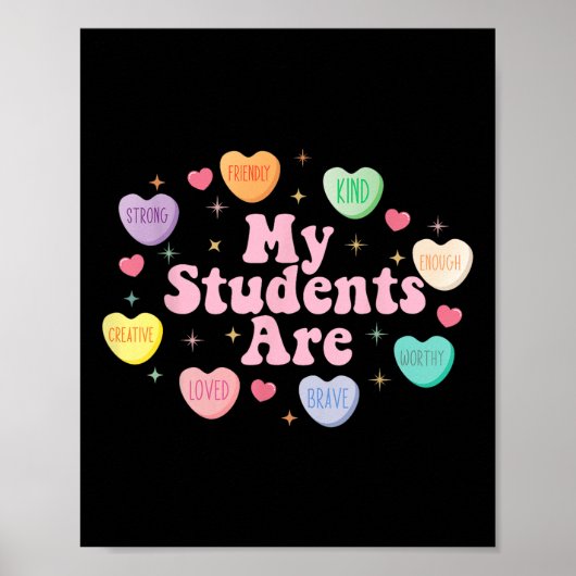Poster Mes Étudiants Sont Assez Amicaux Pour La Saint Val (Devant)
