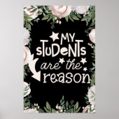 Poster Mes étudiants sont l'affiche de la raison (Devant)