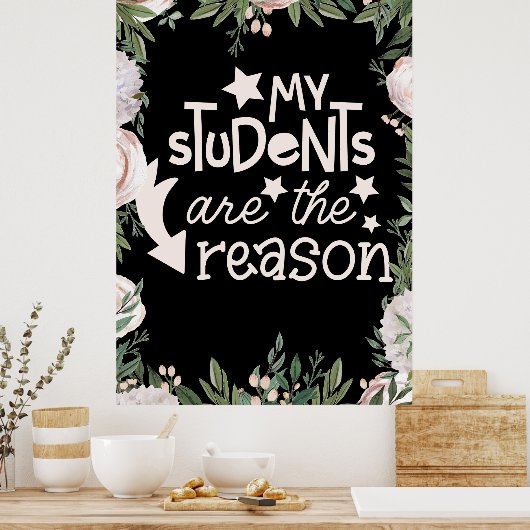 Poster Mes étudiants sont l'affiche de la raison (Cuisine)