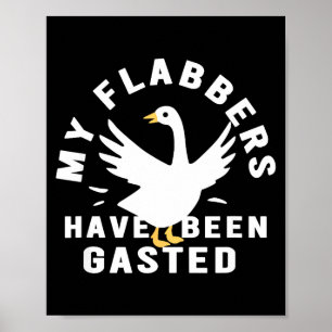 Poster Mes Flabbers Ont été Gaspillés Rétro Amusant Attri